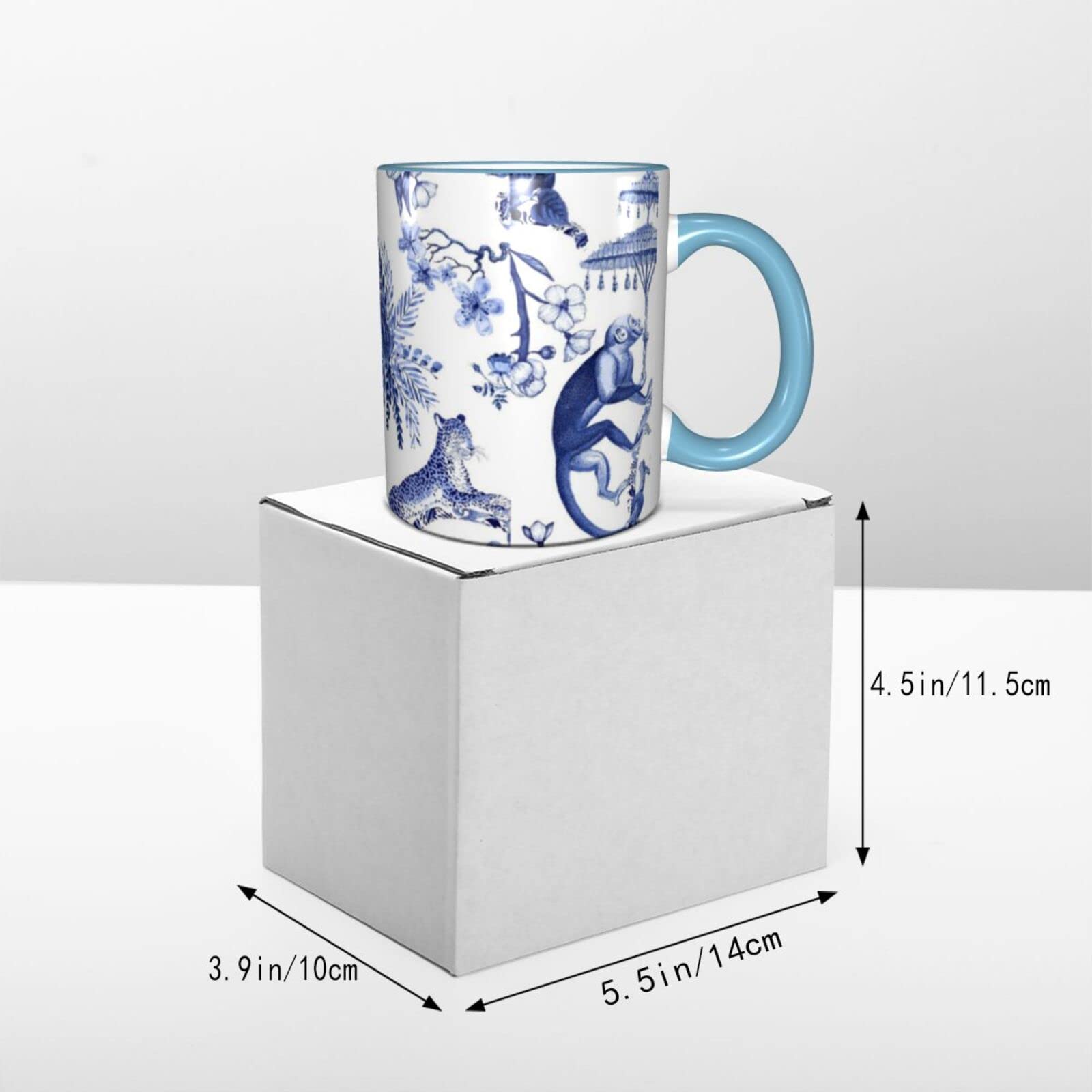 Amazon.co.jp: シノワズリー気まぐれな青と白 マグカップ コーヒー